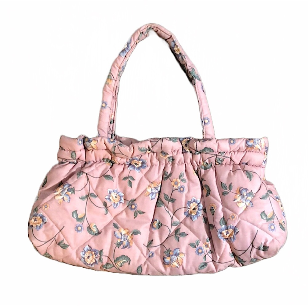 Vintage Quilted Floral Purse